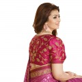 Vinay Exclusive Party Time Pink Designer Georgette Saree WF316