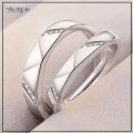 Valentine Special Clear Cubic Zirconia Promise Couple Rings SCR378