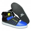 Supra High Top Shoes FS022 Blue With Black, With Shining Style It Have A Very Attractive Looking By Out-Side, Made In Vietnam, Exclusively on Bangladesh