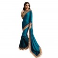 Nirvana Exclusive Dusty Blue Stylish Designer Saree 