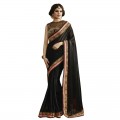 Nirvana Exclusive Black Stylish Designer Saree