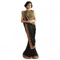 Nirvana Exclusive Black Stylish Designer Saree