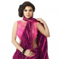 Exclusive Burgundy & Pink Georgette Casual Party Saree