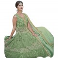 Exclusive Eid Special Heavy Work Floor Length Anarkali Suit Green WF028