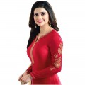 Exclusive Eid Special Prachi Desai Suit with Heavy Embroidery Work Dupatta Red WF033