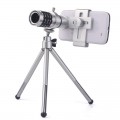 Universal 12x Aluminum Portable Optical Zoom Telescope Camera Lens Kit HCL176