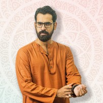 SIMPLE OUTFITS Fine Cotton Semi-Long Panjabi SP2222 - Tiger Orange	