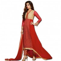Exclusive Eid Special Designer Red Georget Anarkali Suits WF011	