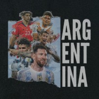 Argentina Team Poster with Typography Digital HDR Printed Hoodie ATH002	