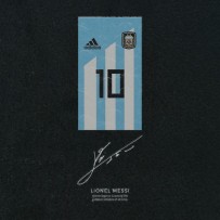 Argentina Messi Number Branding Digital HDR Printed Hoodie ATH007	