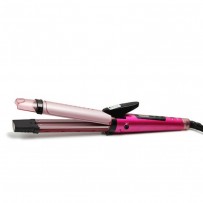 Kemei KM 8833 Professional 2in1 Steam Curling Iron And  Splint Hair Straightener	