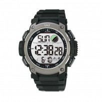 Q&Q M119J002Y Standard Dual Time Digital White Dial Men's Watch 	