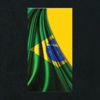 Brazil Flag Branding Banner HD Print Black Sweatshirt BFS022B	