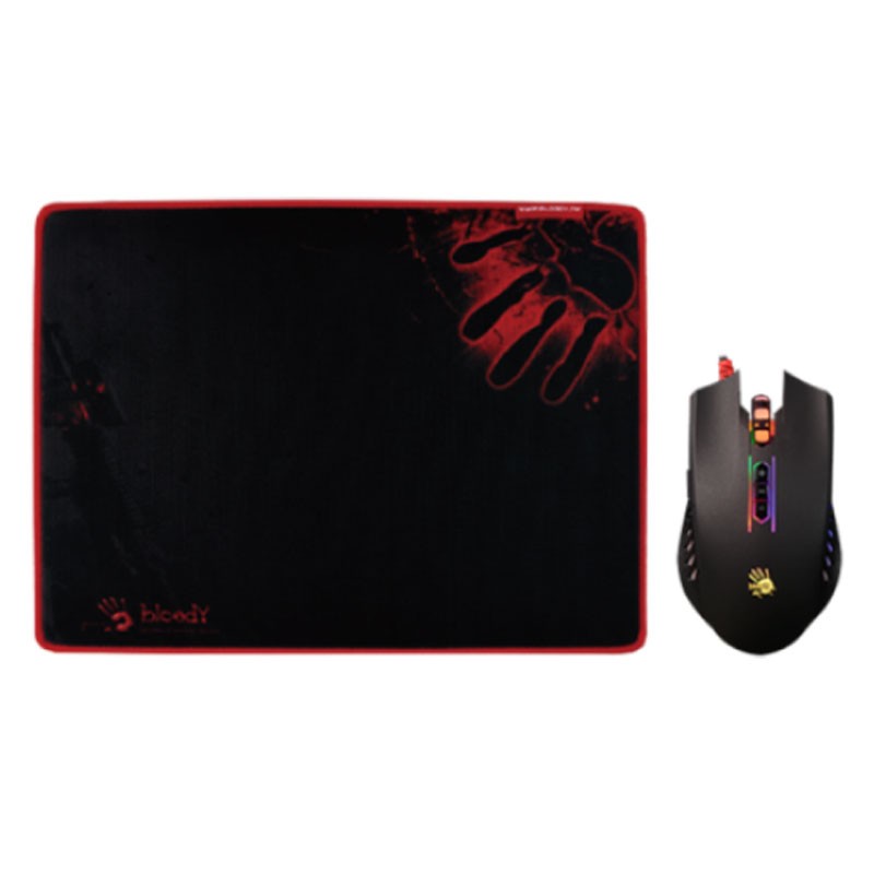 A4TECH Q8181S Neon X'Glide Gaming Mouse & Mouse Pad ShoppersBD