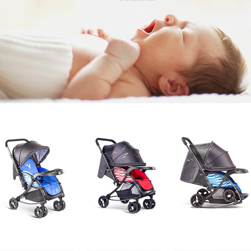 BAOBAOHAO 720N Premium Rocking Baby Stroller BBH102 Red ShoppersBD