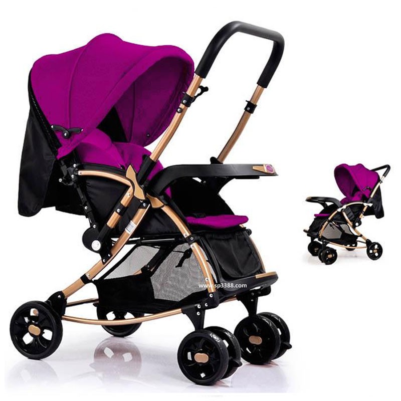 BAOBAOHAO C3 Two Way Baby Stroller Cum Rocker BBH115 Purple Baby