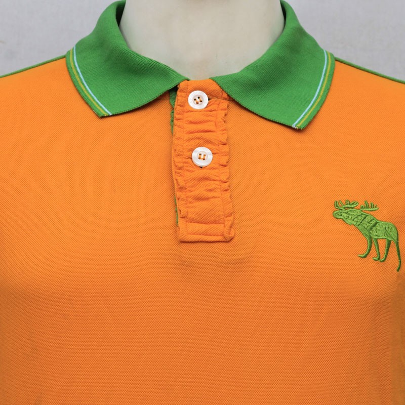Abercrombie Fitch Polo Shirt MH33P Orange Sea Green ShoppersBD