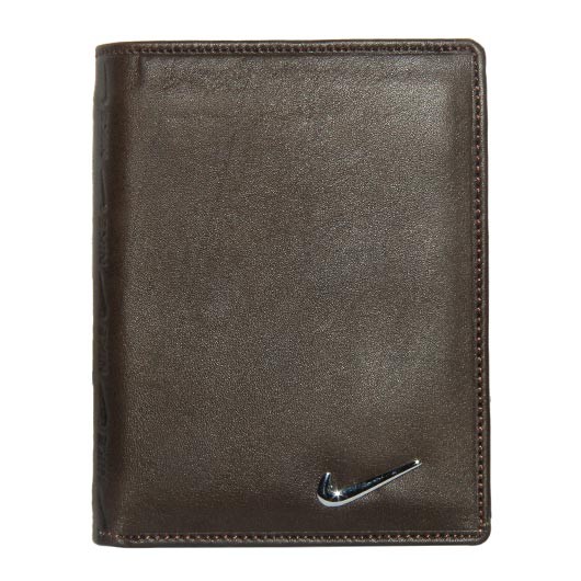 Nike Brown Nike Leather Trifold Wallet Exclusive Nike Wallet 1922