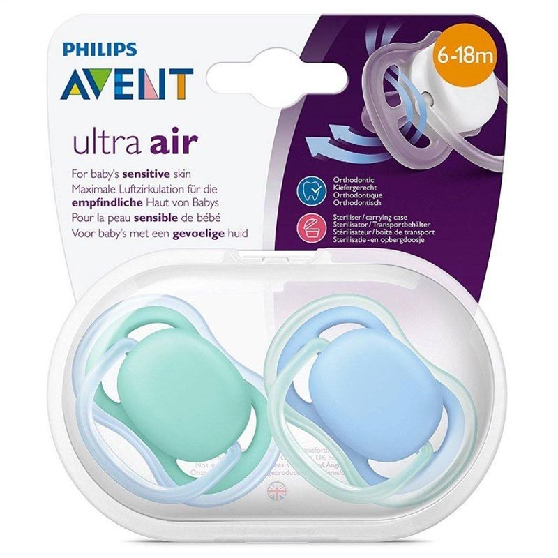 Philips AVENT Ultra Air Baby Soother Orthodontic Pacifiers 618 Months