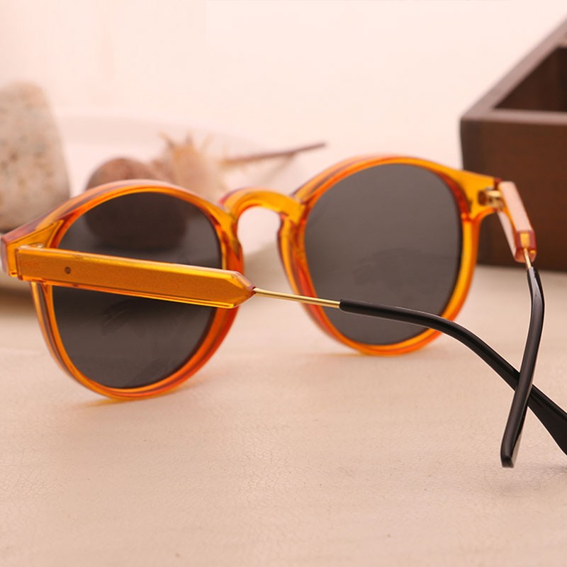 Vintage Orange Circle UV400 Trending Sunglasses RB704 : ShoppersBD