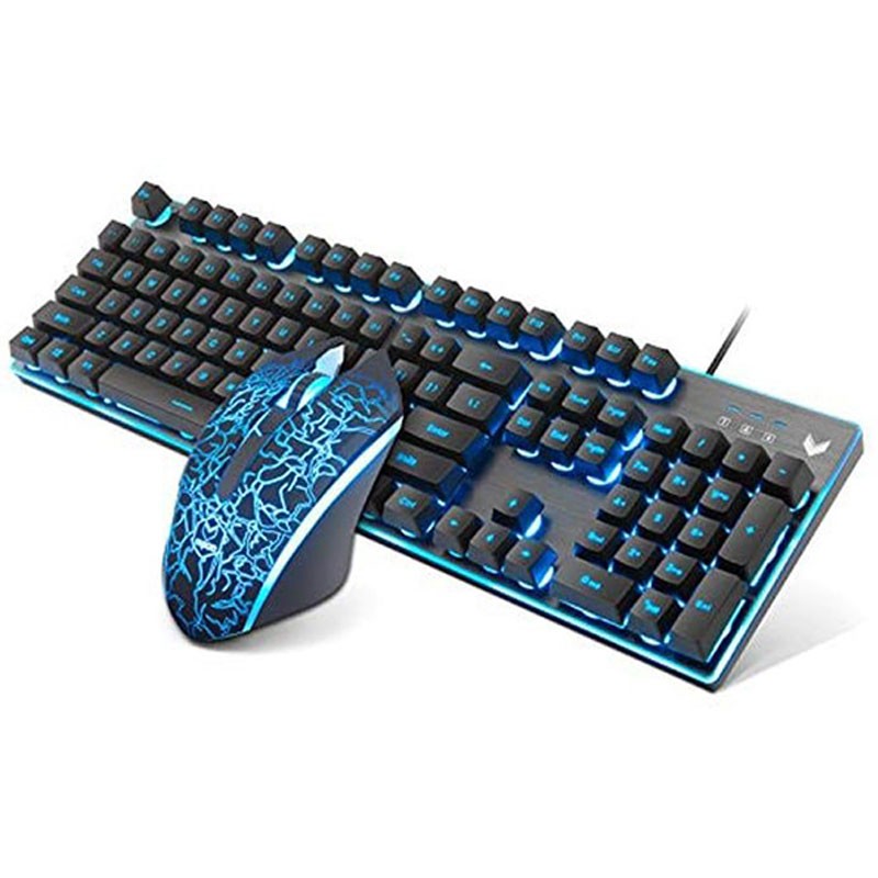 Rapoo V100S Backlit Gaming Keyboard & Optical Gaming Mouse Combo