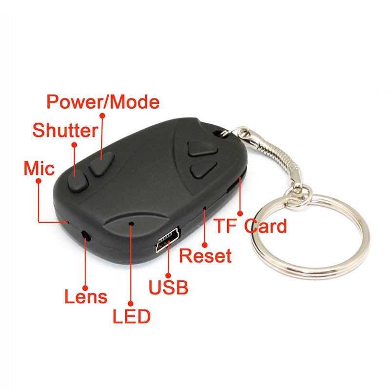 Key Ring Hidden Camera Support Up To 32GB ShoppersBD