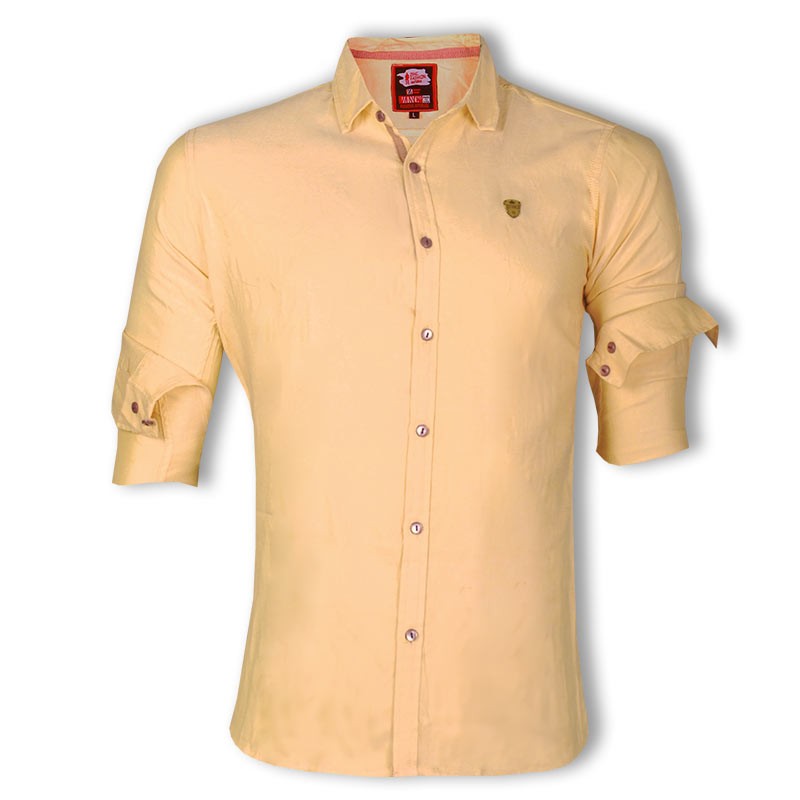 ZINC Premium Slim Solid Oxford Cotton Casual Shirts ZINC124 ShoppersBD